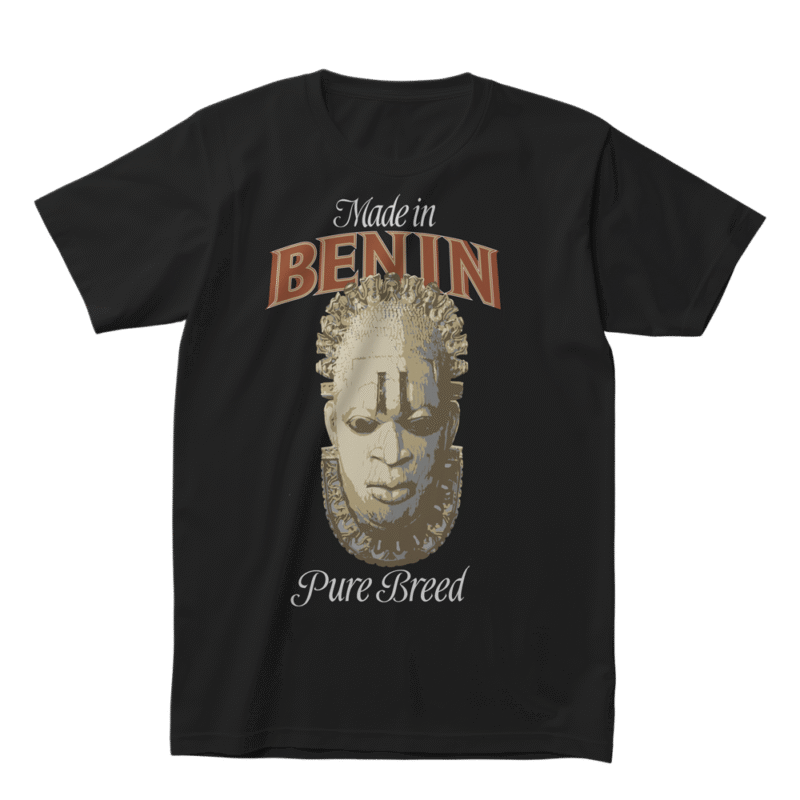 Meclot black Made in Benin statement tee