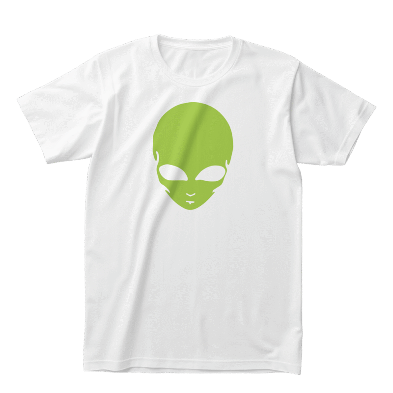 Alien Head - Meclot Lagos Streetwear Graphic Tee - Image 2