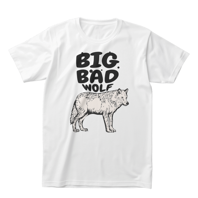 Big Bad Wolf - Meclot Lagos Streetwear Graphic Tee - Image 5