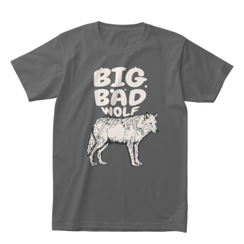 Big Bad Wolf - Meclot Lagos Streetwear Graphic Tee - Image 2