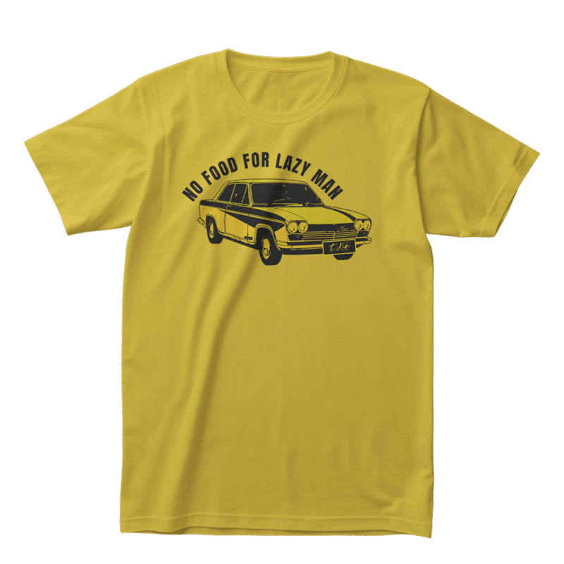 No Food for Lazy Man - Meclot Lagos Streetwear Graphic Tee - Image 2
