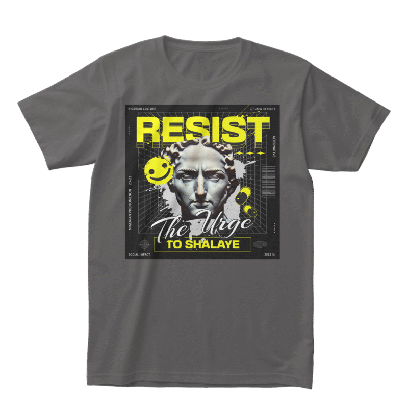 Silence  - Meclot Lagos Streetwear Graphic Tee - Image 2