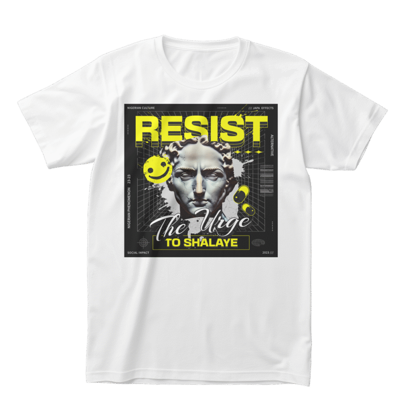 Silence  - Meclot Lagos Streetwear Graphic Tee - Image 3