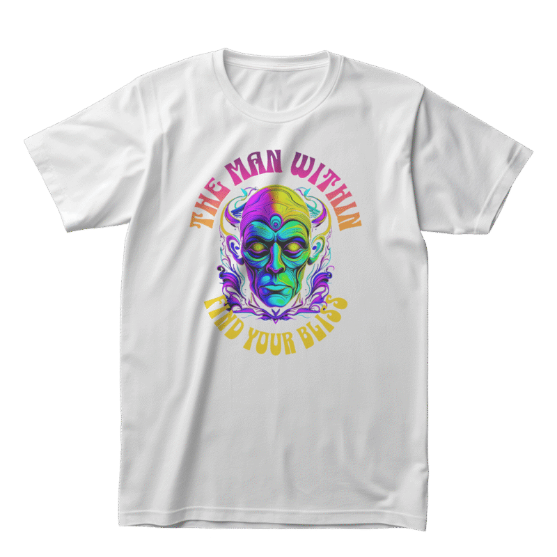 The Man Within  - Meclot Lagos Streetwear Graphic Tee - Image 3