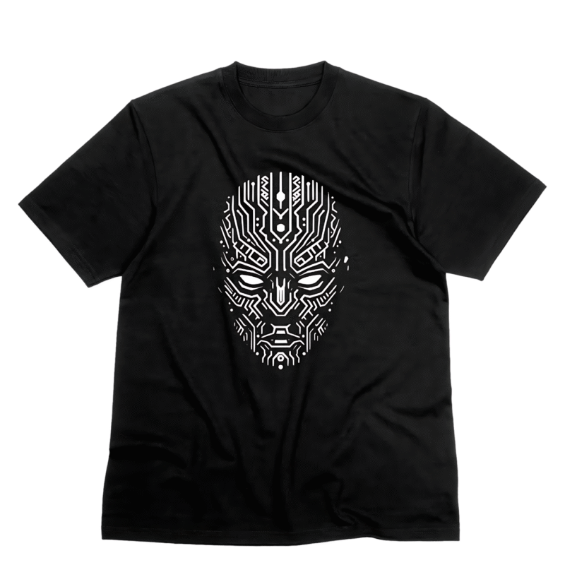 Cyborg Head - Meclot Lagos Streetwear Graphic Tee - Image 2