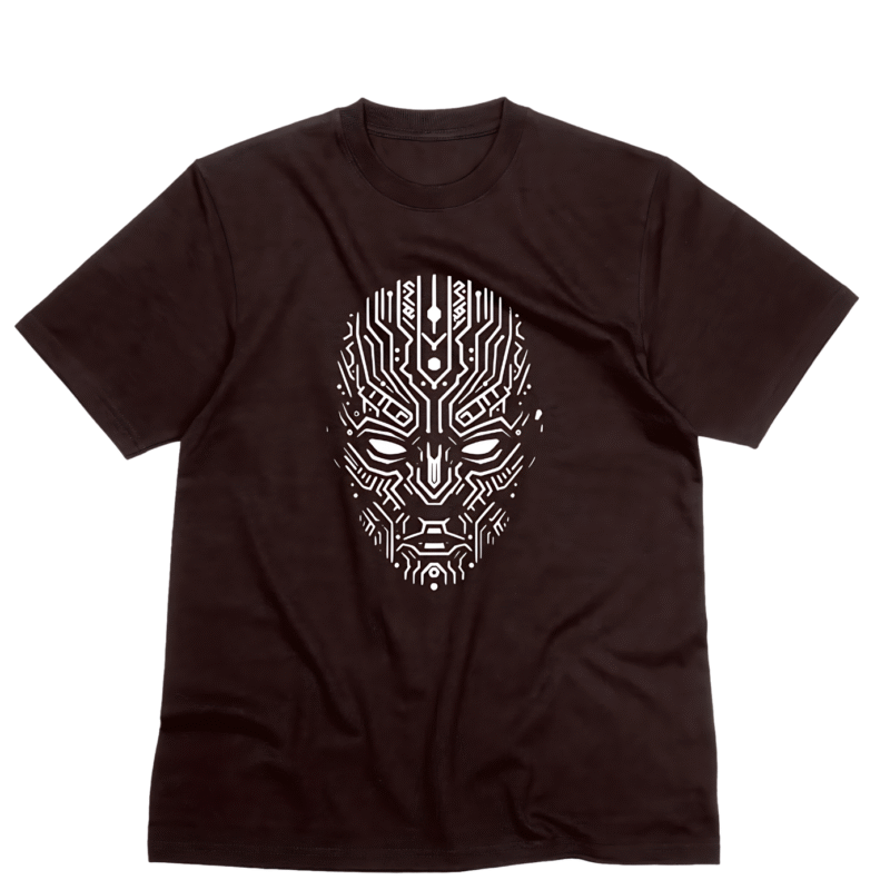 Cyborg Head - Meclot Lagos Streetwear Graphic Tee - Image 3