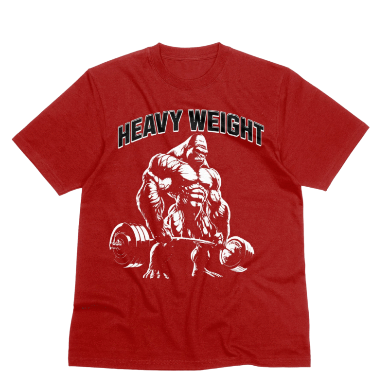 Heavy Weight - Meclot Lagos Streetwear Graphic Tee - Image 3
