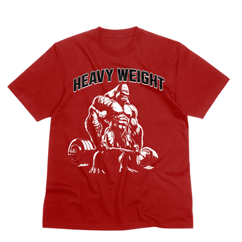 Heavy Weight - Meclot Lagos Streetwear Graphic Tee - Image 4