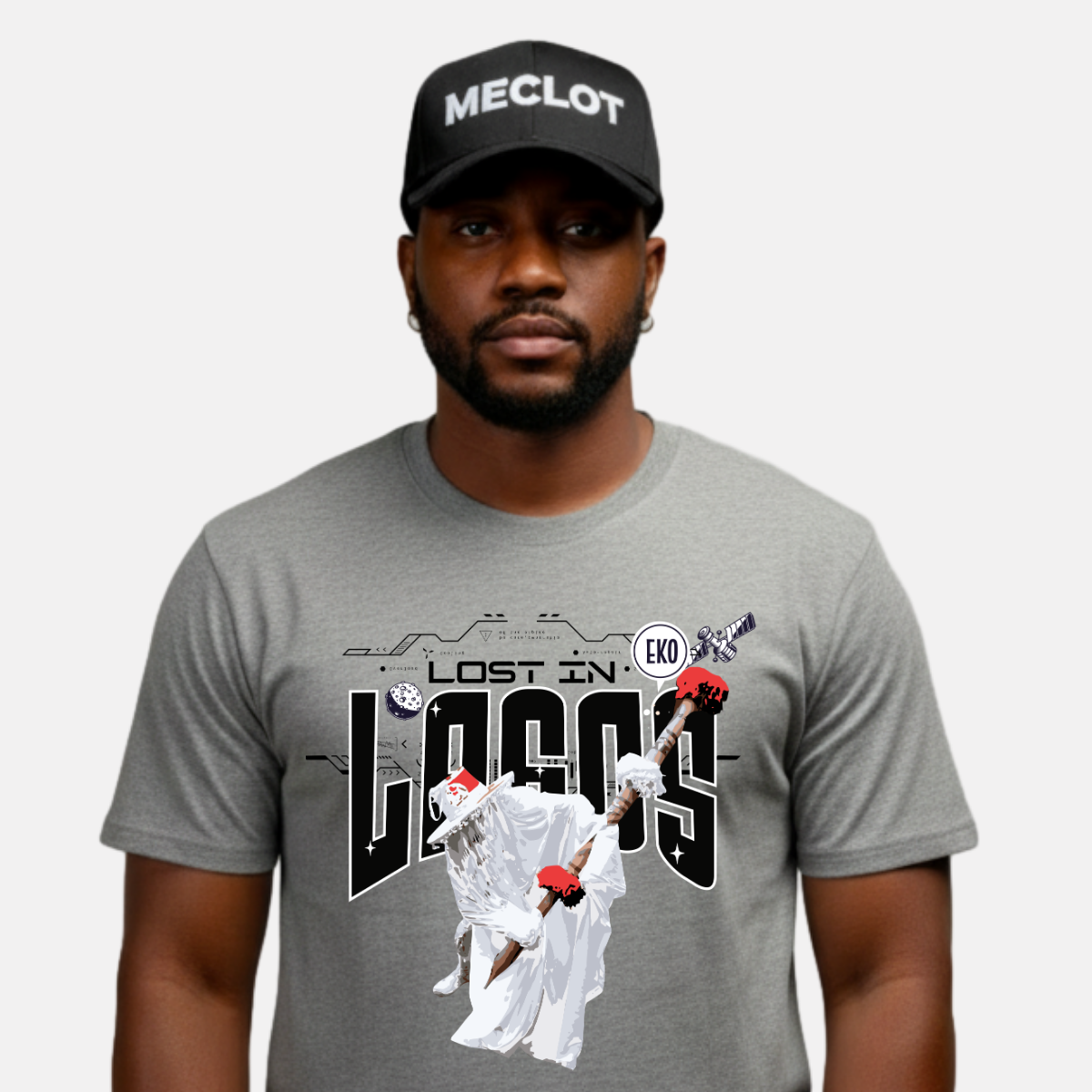 Lost In Lagos - Meclot Minimal Streetwear Statement Tee